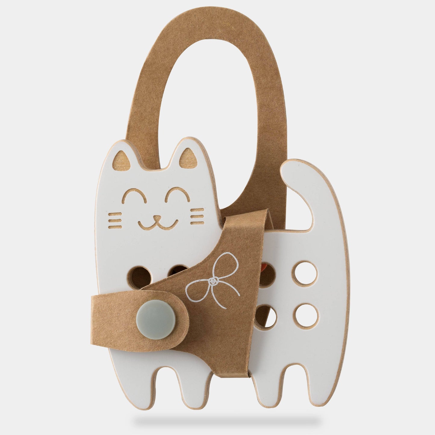 Cat - Small wooden lacing Toy, Montessori, fine motor skills
