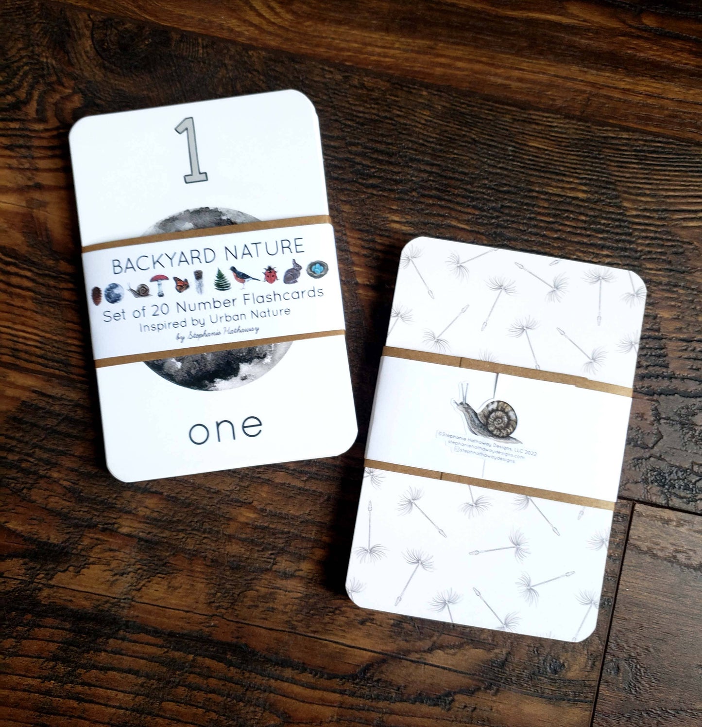 Backyard Nature Counting Cards, Set of 20 Cards