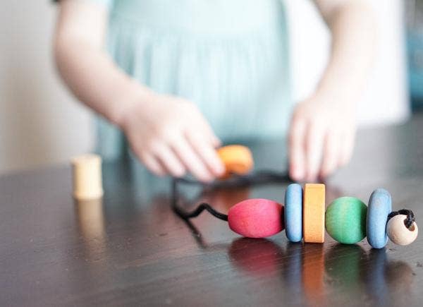 Wooden Bead Stringing Set