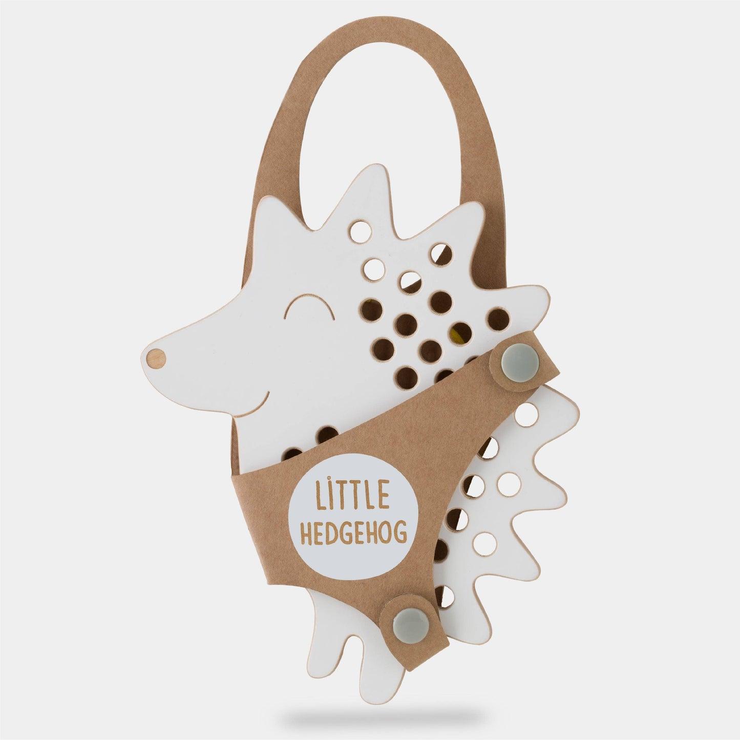 Little Hedgehog, wooden lacing toy, montessori