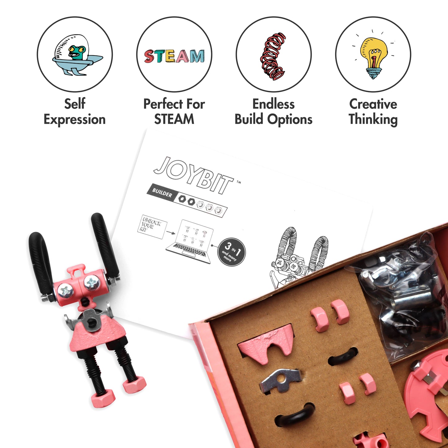 JoyBit - Character Kit: Educational DIY toy, Robot Build Kit