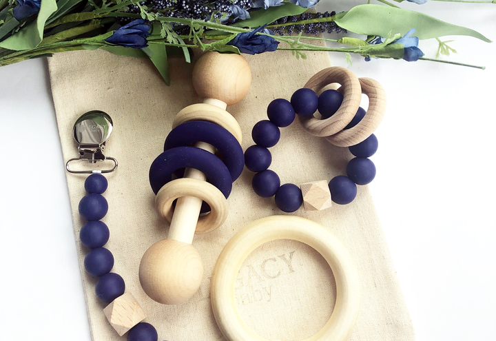 Modern Baby Gift Set - Navy Blue